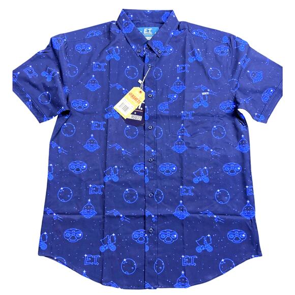 RSVLTS E.T. Men's Button Up Kunuflex Shirt Size XL, NWT - Picture 1 of 5